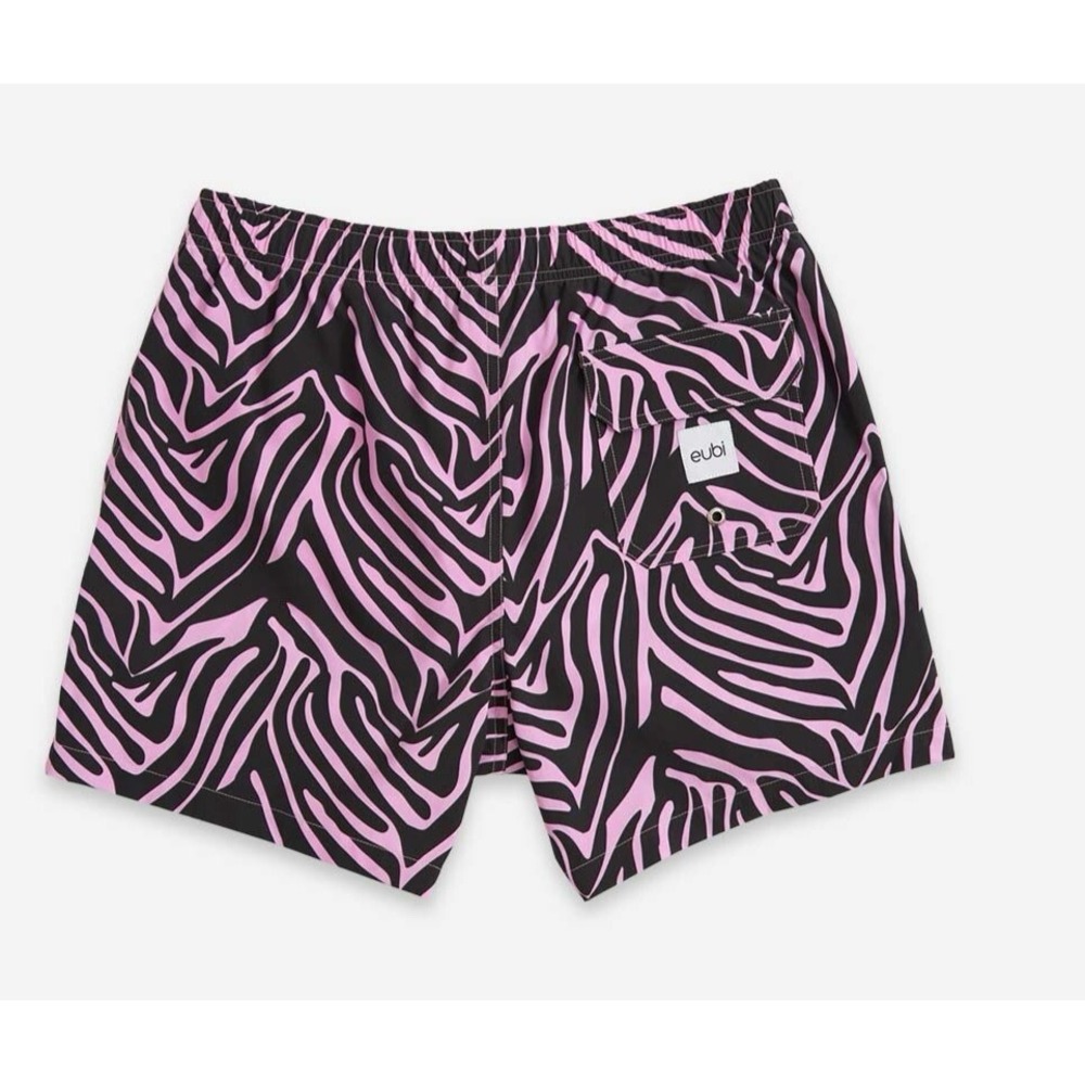 Eubi Magical Swim Shorts Men XXL Stretchy Pink Zebra Heat Reactive Color Change - Picture 10 of 15